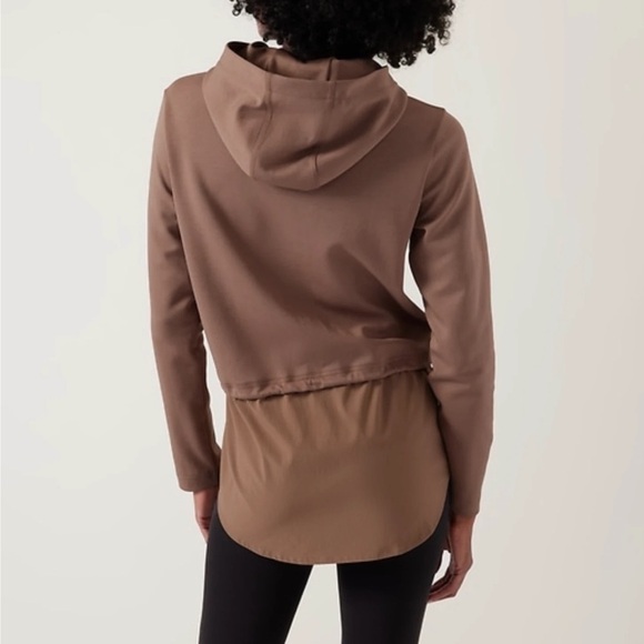 Athleta Gallery Hoodie Pullover Tunic Top Shirttail Women’s Size Extra Large - Picture 11 of 11